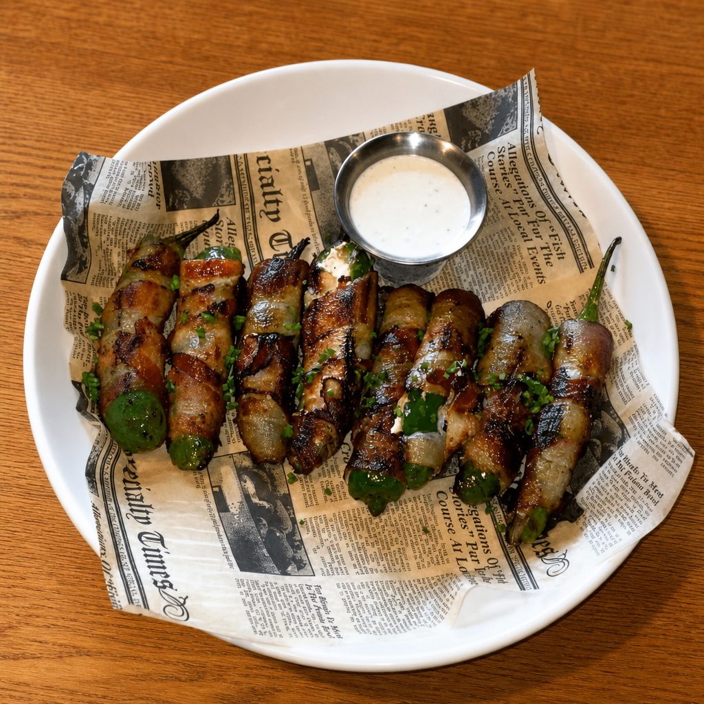 Bacon Wrapped Jalapenos.