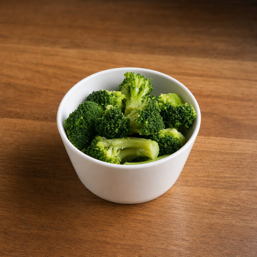 Steamed Broccoli.