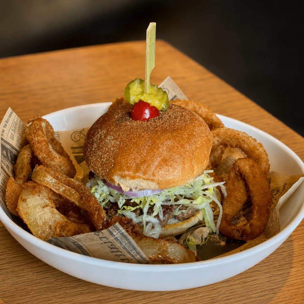 Flips Original Burger.
