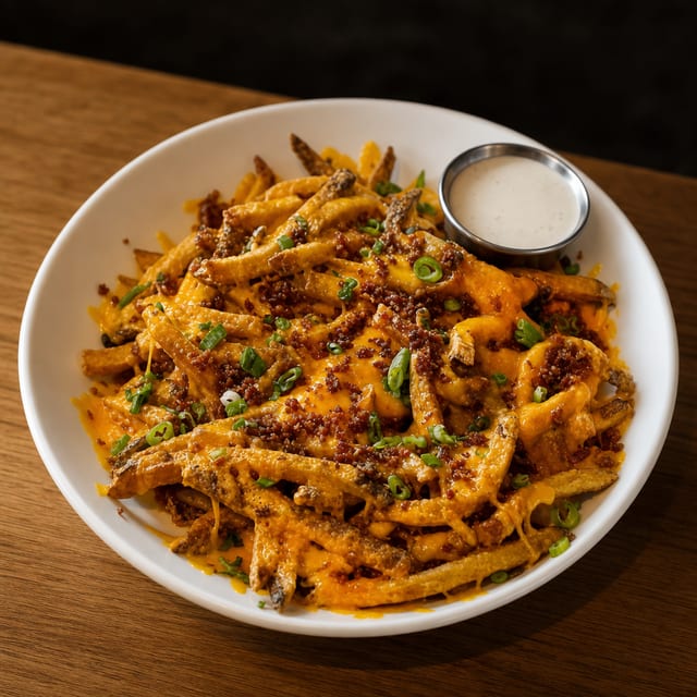 Bacon Cheddar Fries.