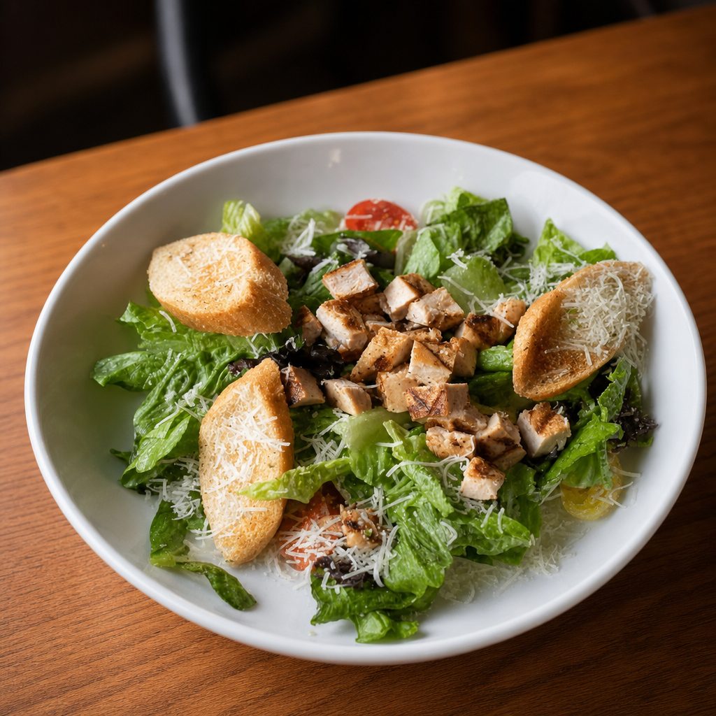 Flips Chicken Caesar Salad.