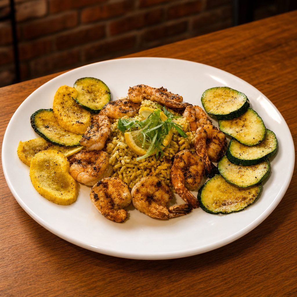 Blackened Shrimp.