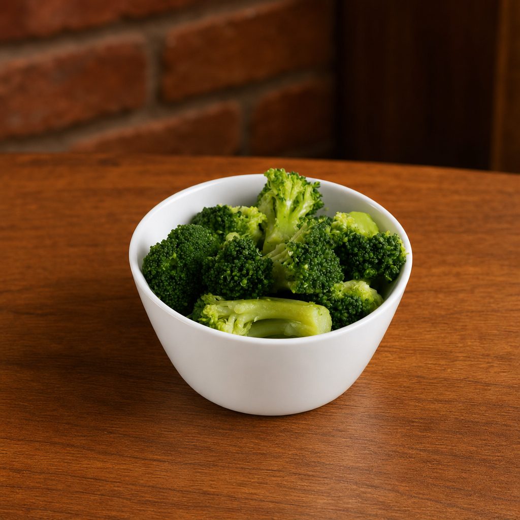 Steamed Broccoli.