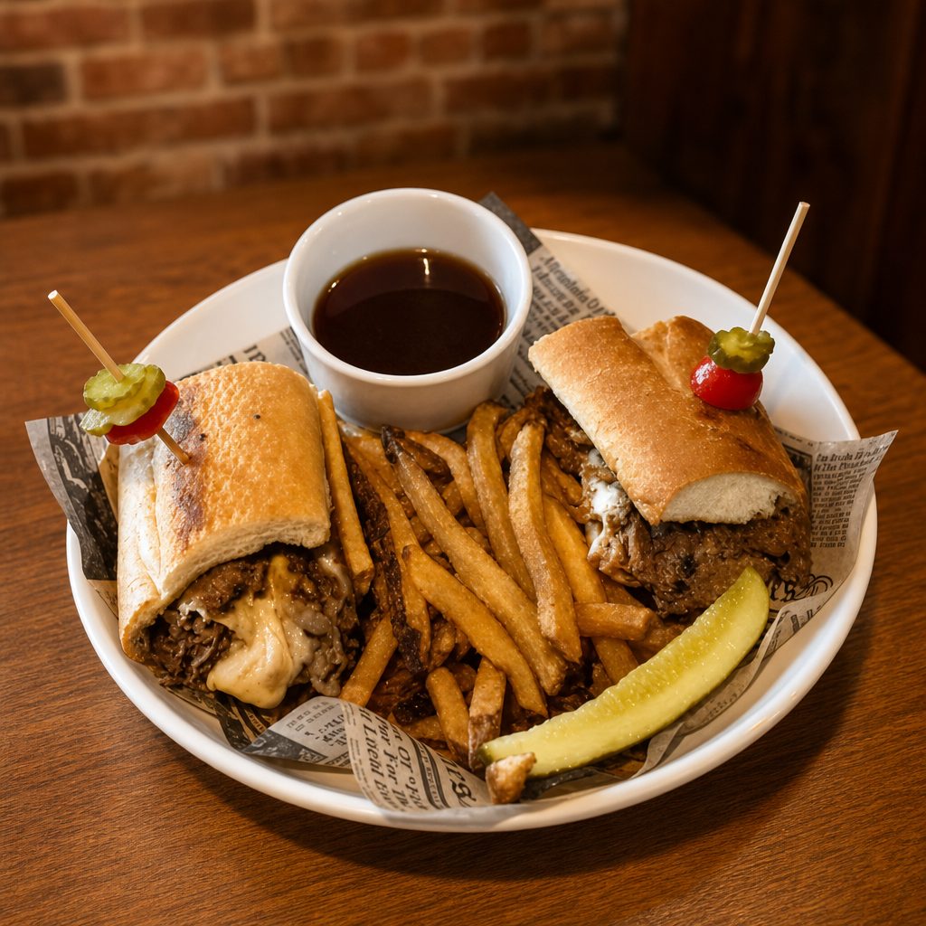 French Dip Sandwich.