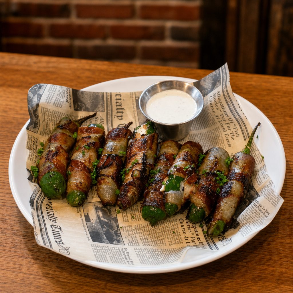 Bacon Wrapped Jalapenos.