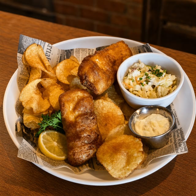 Fish and Chips.