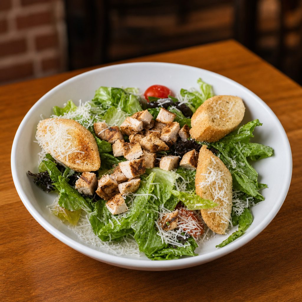 Flips Chicken Caesar Salad.