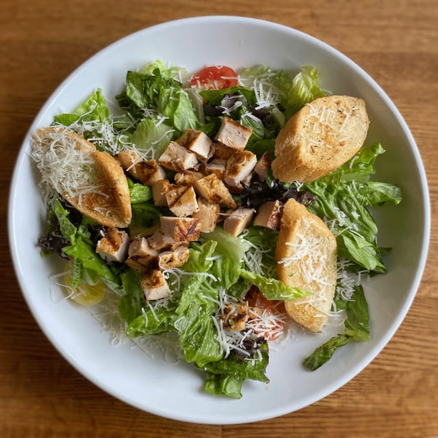 Flips Chicken Caesar Salad.