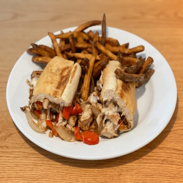 Flips Chicken Philly Sandwich.