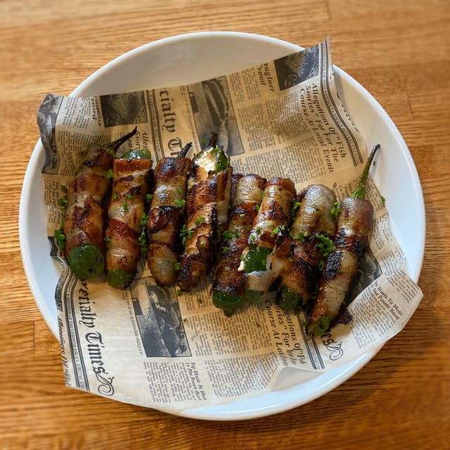 Bacon Wrapped Jalapenos.