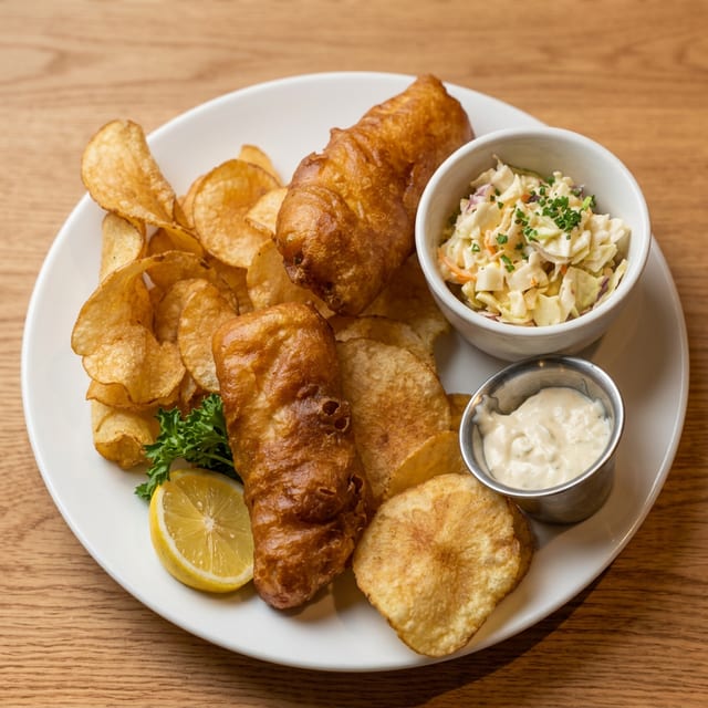 Fish and Chips.