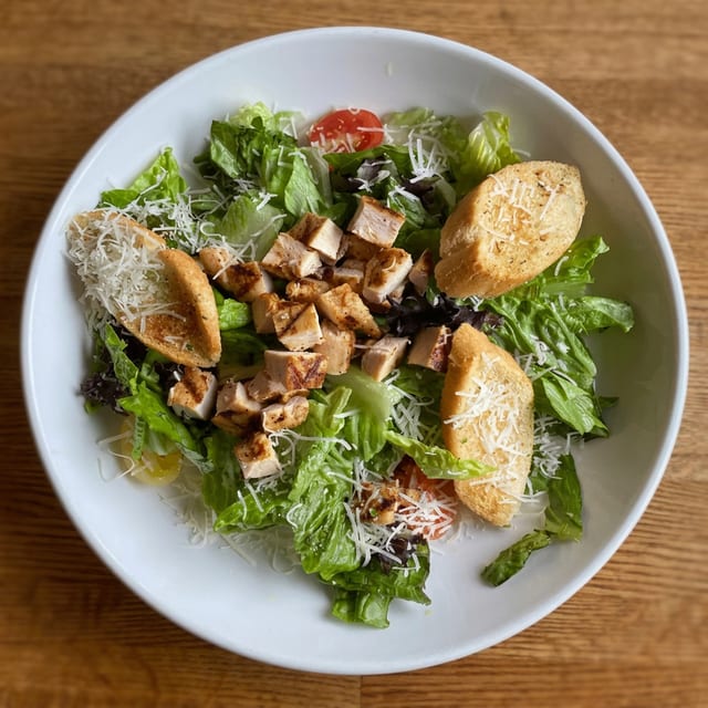 Flips Chicken Caesar Salad.